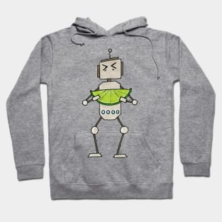 Lime Robot Hoodie